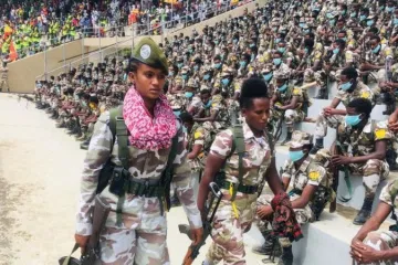 Tigray military parade Aug 2020