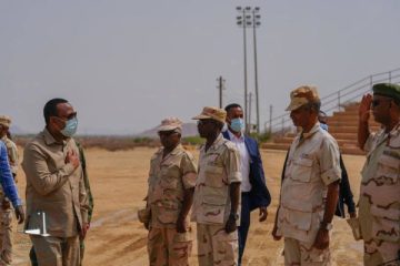 PM Abiy at Sawa military training camp