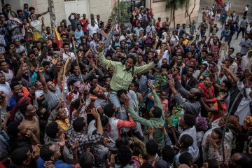 TDF Triumph on entry to Mekelle