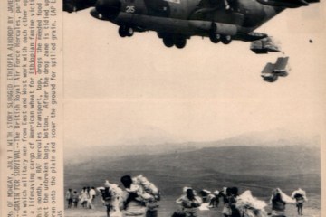 Ethiopia RAF dropping aid 1984-85