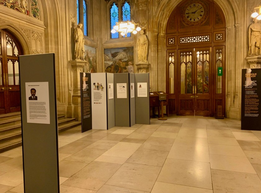 Eritrea's jailed journalist exhibition in the House of Commons